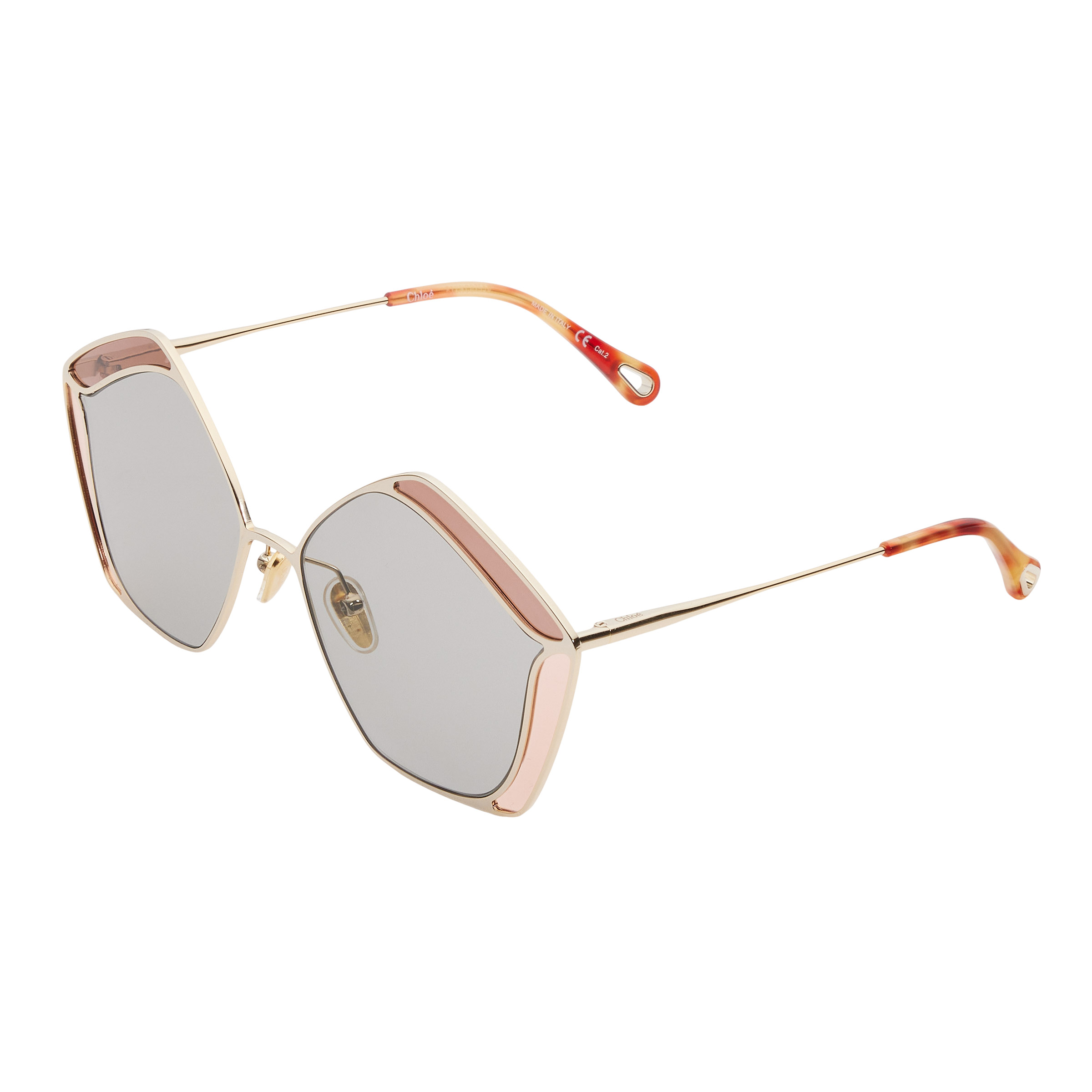 Chloe CH0026S-002 Gold Grey Blue Sunglasses | Costco