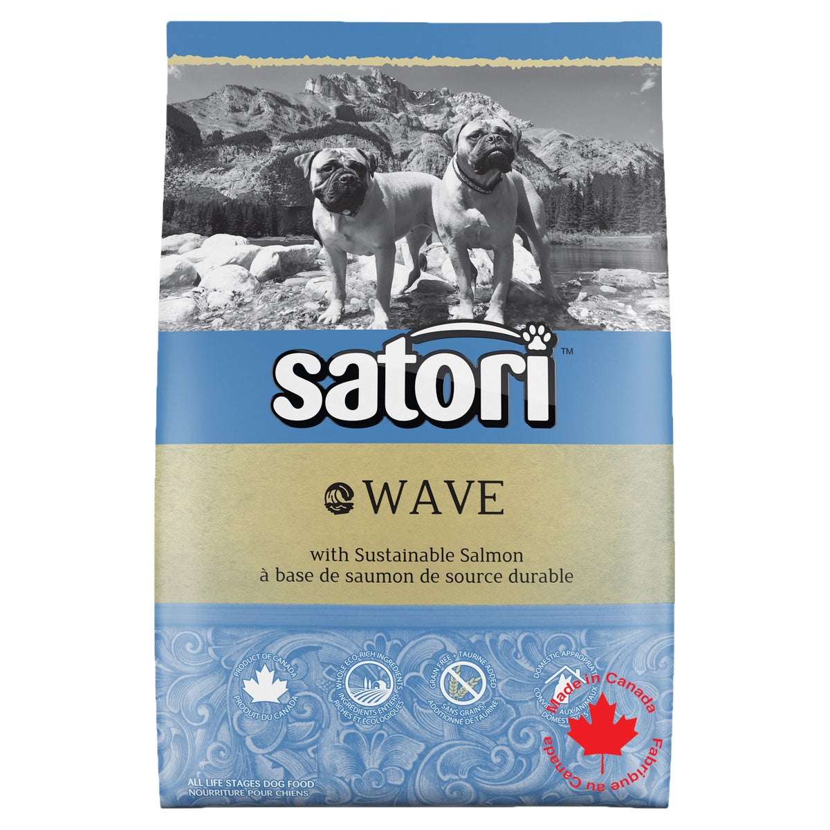 Satori Salmon Recipe Dog Food, 11.36 kg (25 lbs) | Costco Satori Salmon Recipe Dog Food, 11.36 kg (25 lbs) | Costco