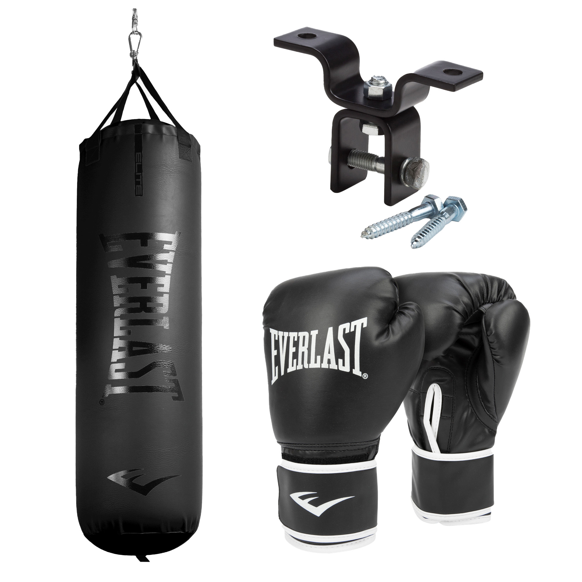 Everlast Heavy Bag, Gloves and Heavy Bag Hanger Kit