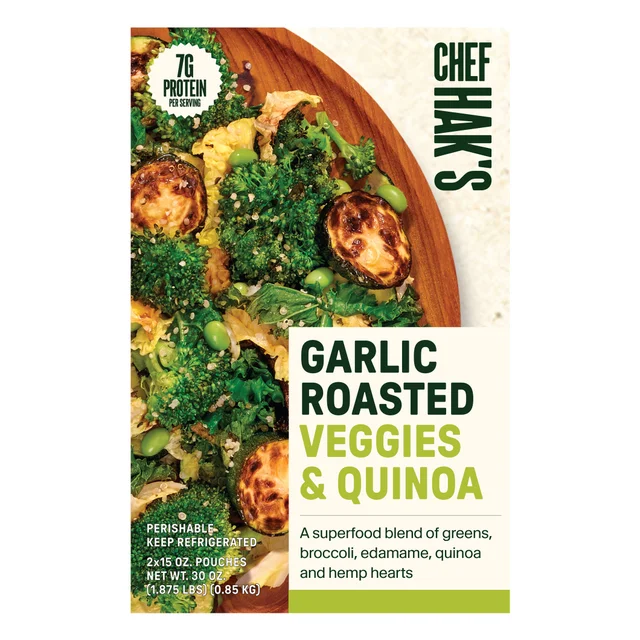 CHEF HAK'S GARLIC ROASTED VEGGIES 2/15 OUNCE PACKAGES