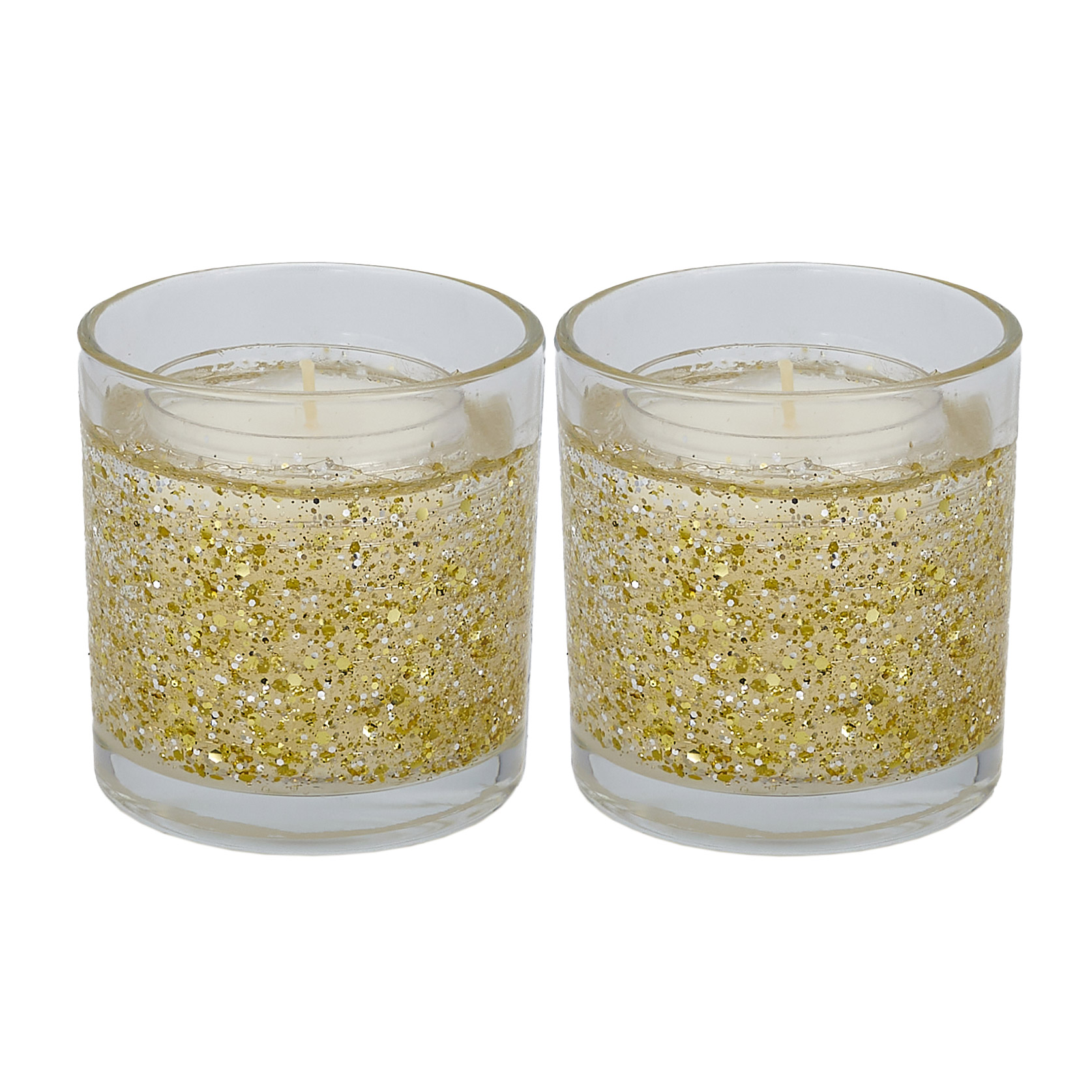 AVARIA Scented Candles with Integrated LED lights, Pack of 2
