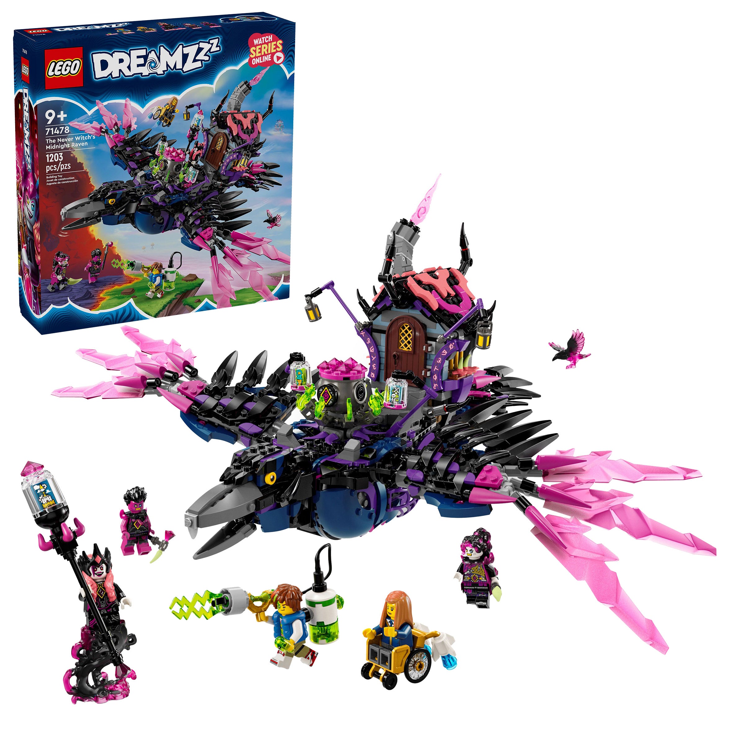 LEGO DREAMZzz The Never Witch's Midnight Raven, Spooky Toy 71478