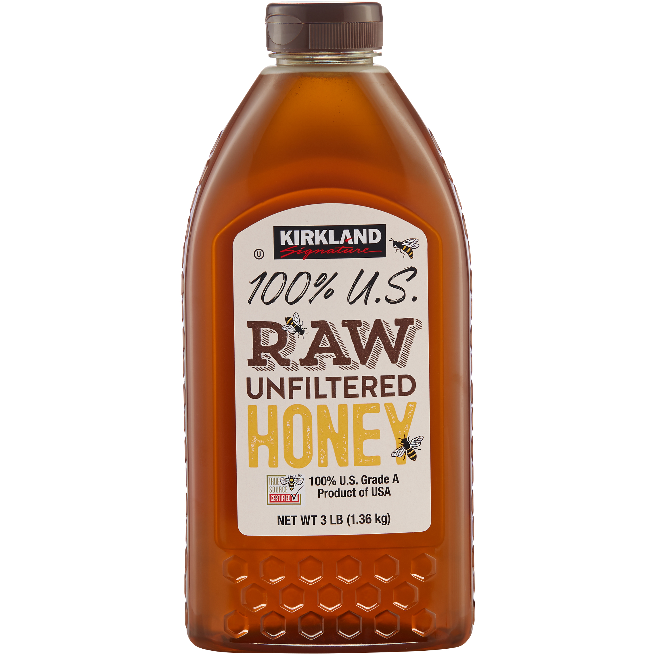 Kirkland Signature 100% U.S. Raw Unfiltered Honey, 3 lbs | Costco