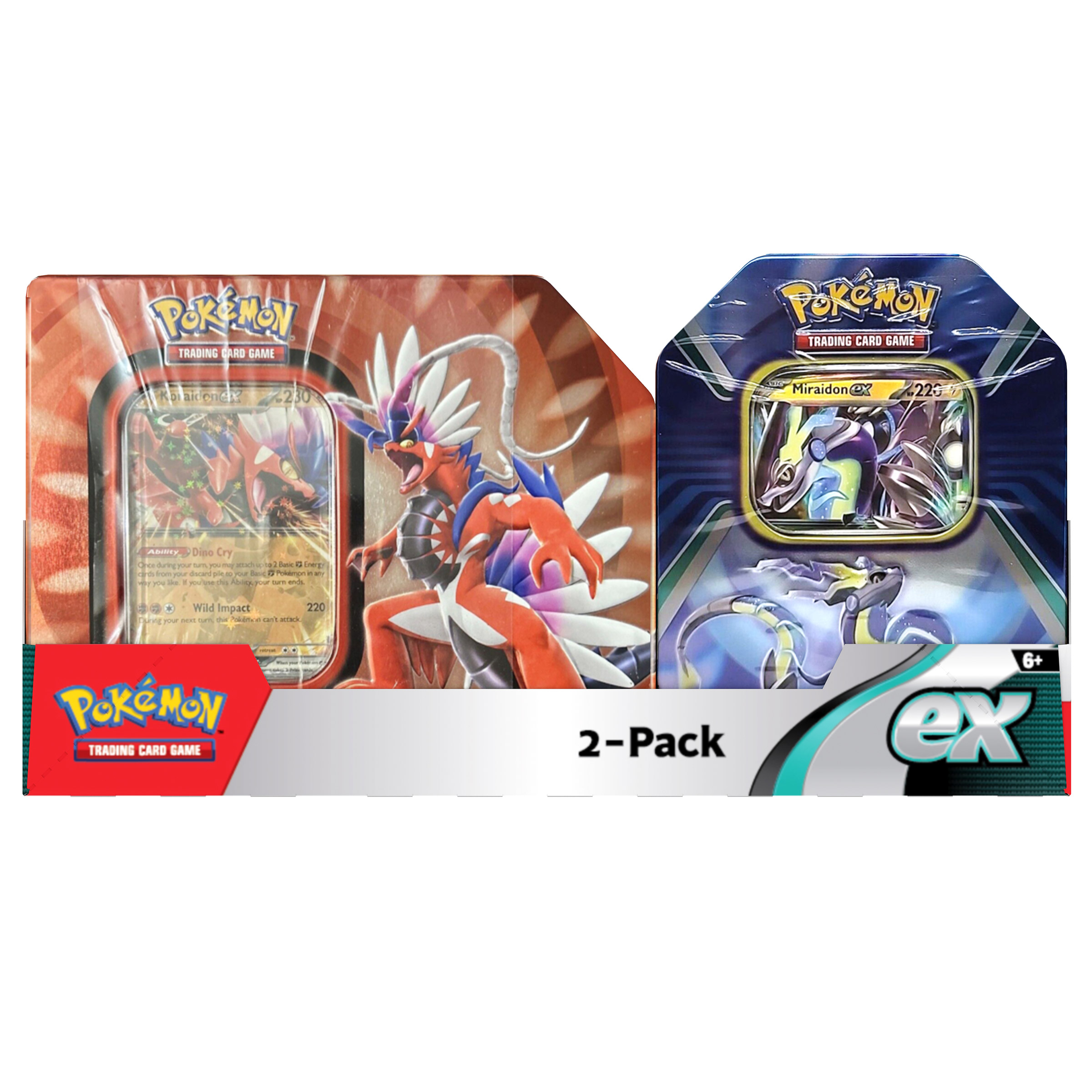 Pokemon Koraidon V Tin + Miraidon Window Tin - English Edition