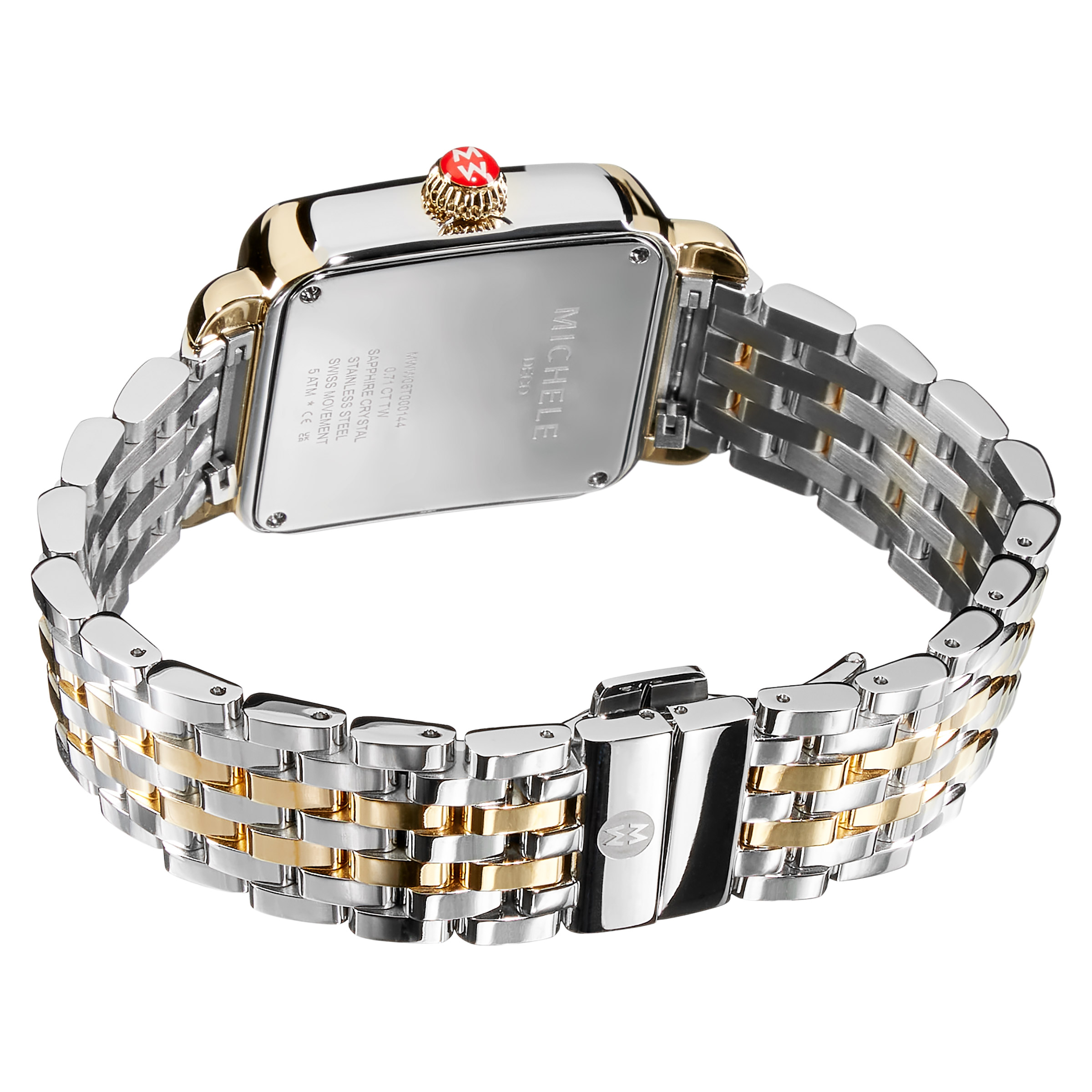 Michele Deco Madison Two-Tone Diamond Dial Quartz Women's Watch