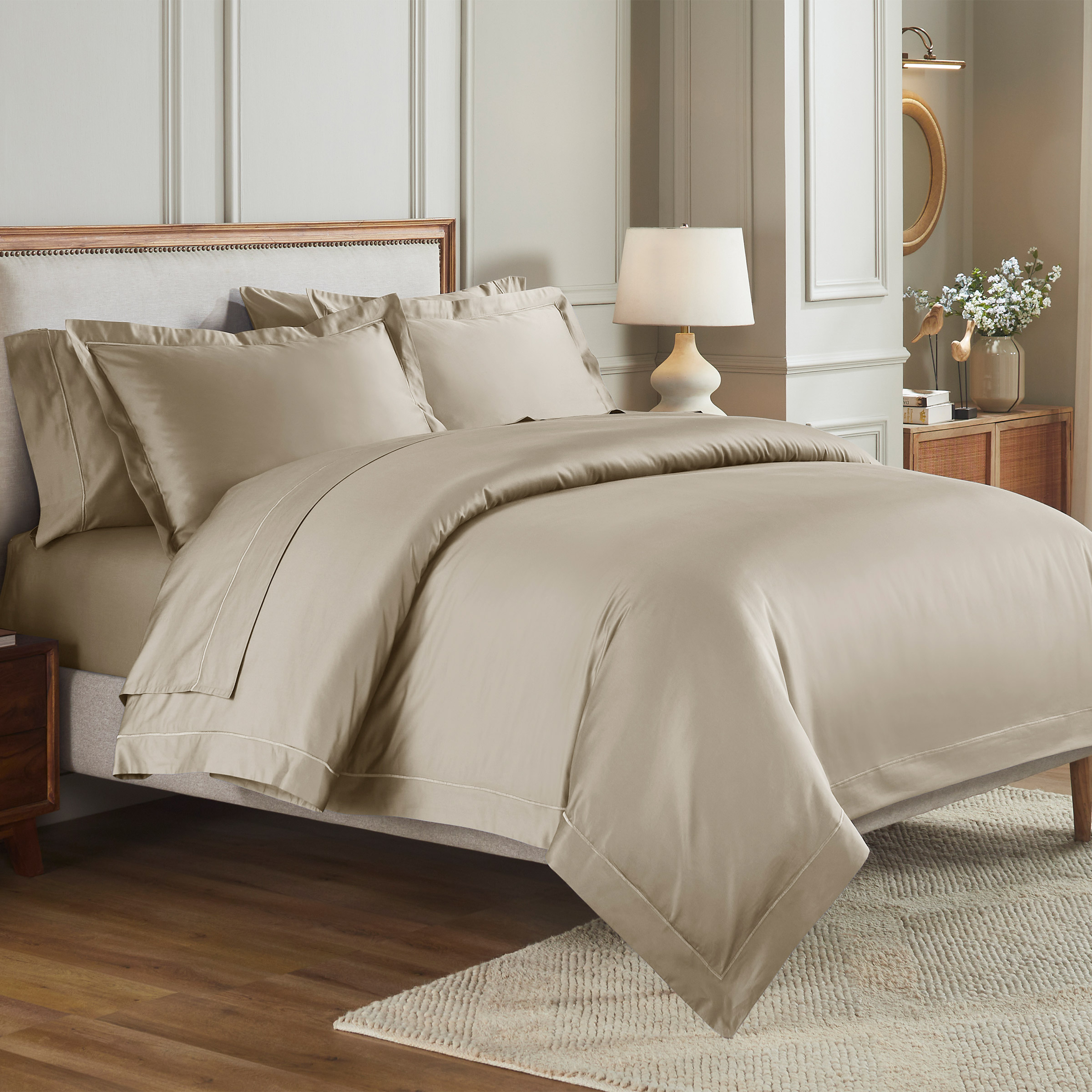 Maison Madeliene - Egyptian Cotton 800 Thread Count 3 Piece Duvet Cover Set