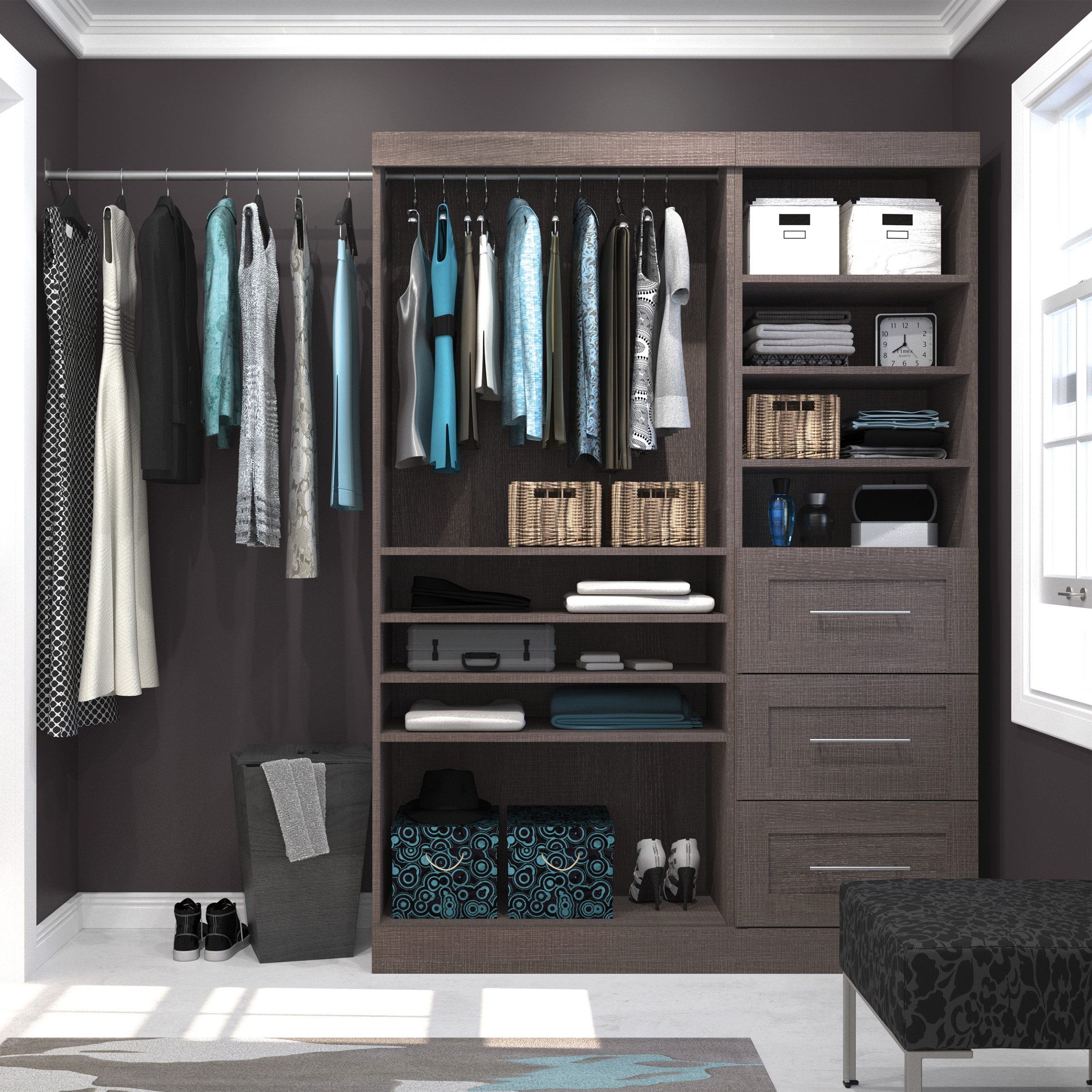 Bestar Boutique Basic Closet