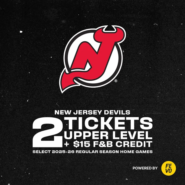 NEW JERSEY DEVILS 2 UPPER LEVEL TICKETS ITEM IS NON-REFUNDABLE