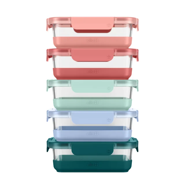 ELLO DURAGLASS 10-PIECE GLASS MEAL PREP CONTAINERS