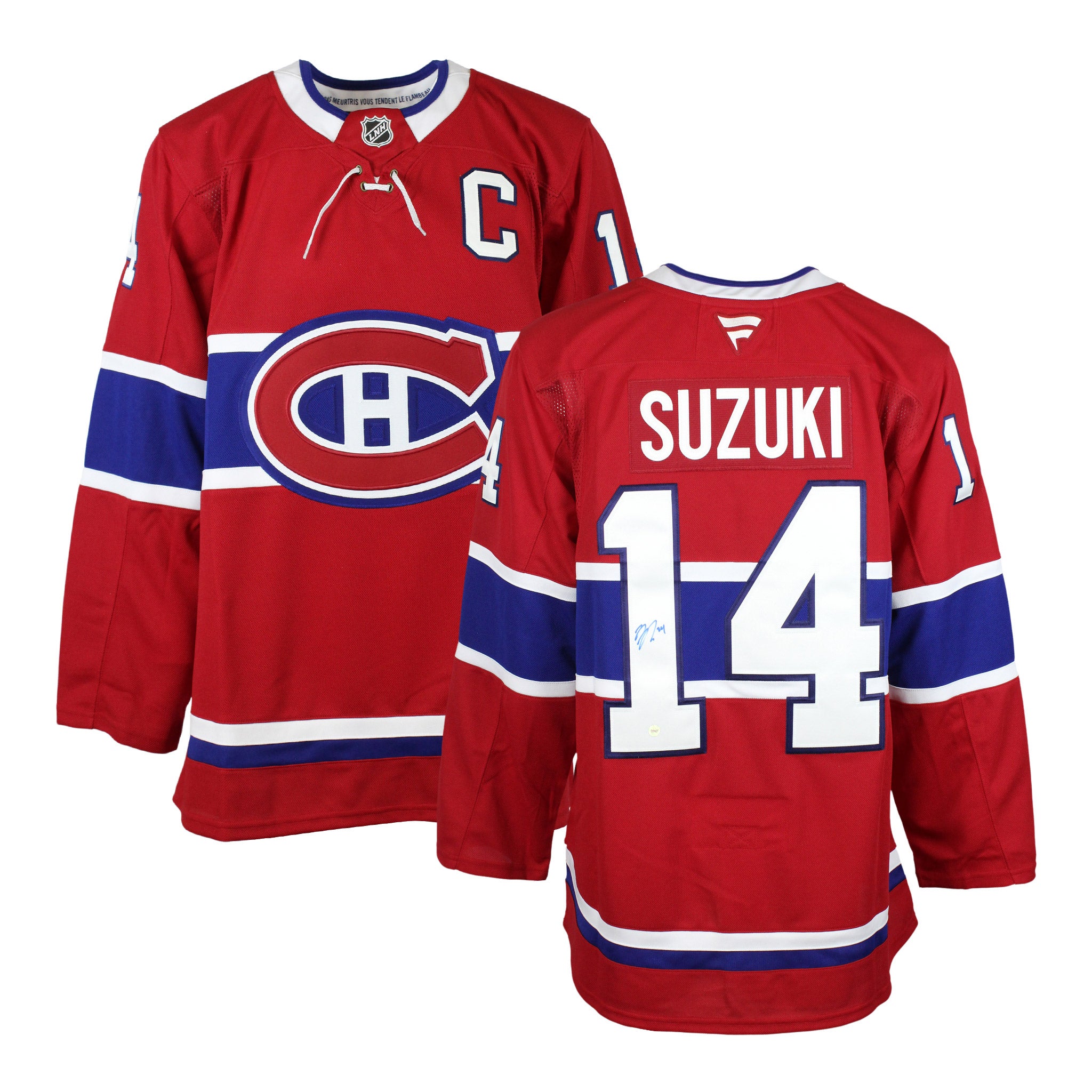 Frameworth Nick Suzuki Signed Montreal Canadiens Red Fanatics