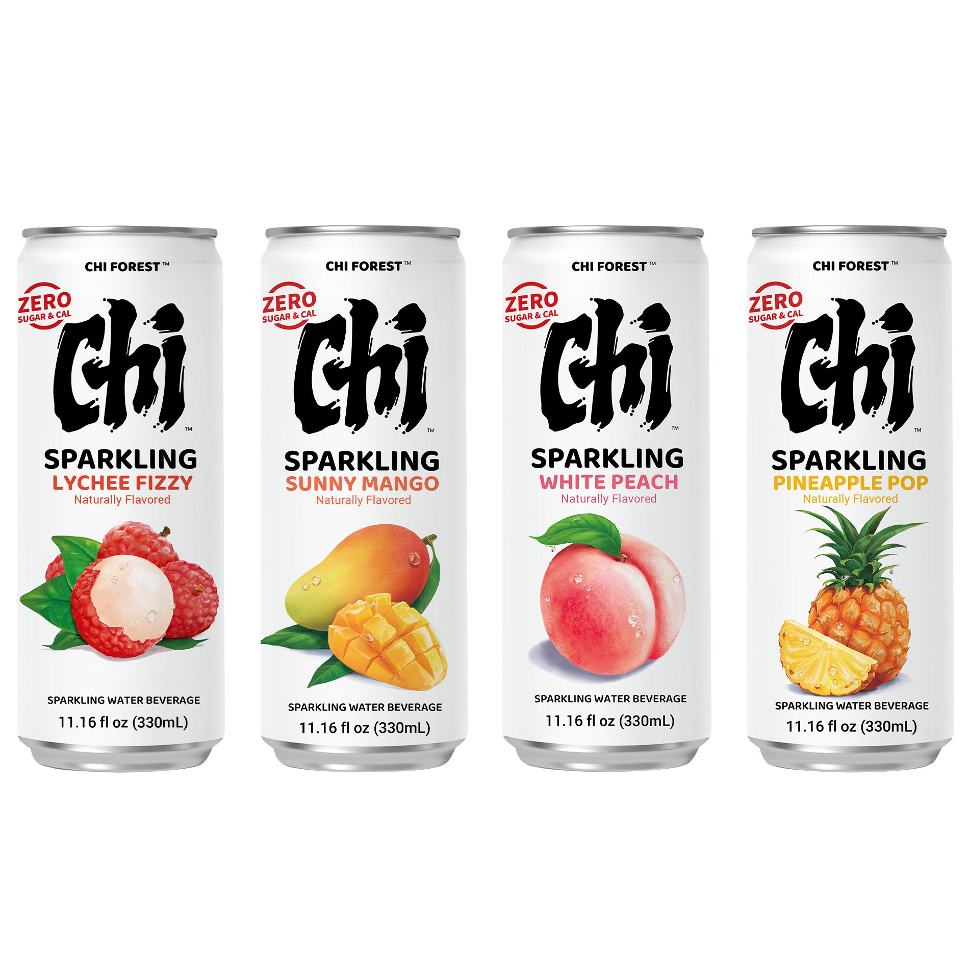 Chi Forest Sparkling Water, Variety Pack, 11.16 fl oz, 24 ct | Costco