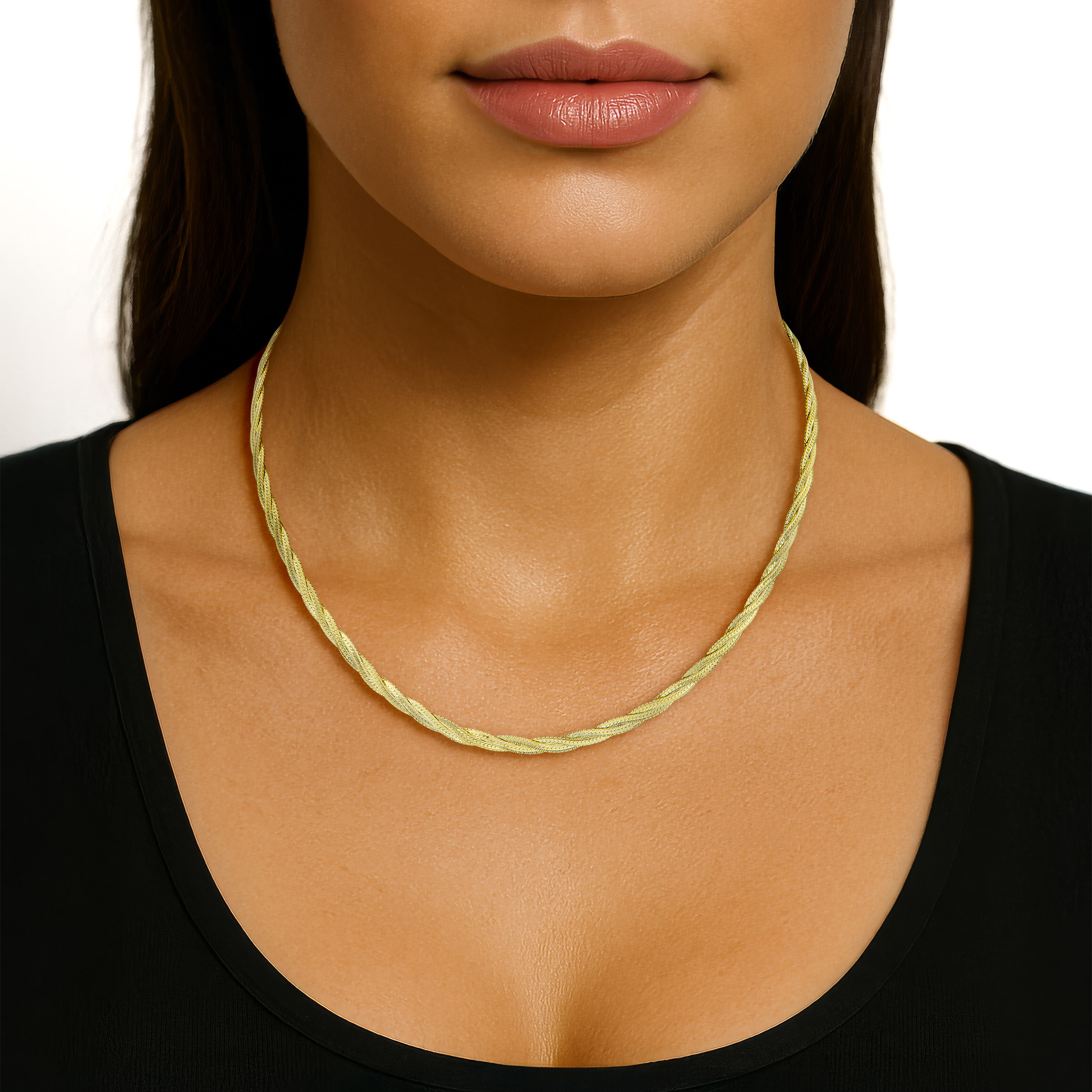 14kt Yellow Gold Braided Necklace | Costco