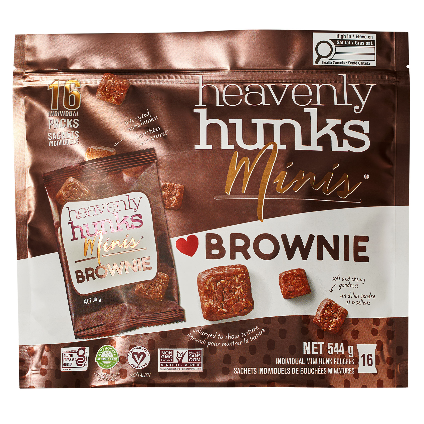 Heavenly Hunks Minis Brownie, 544 g