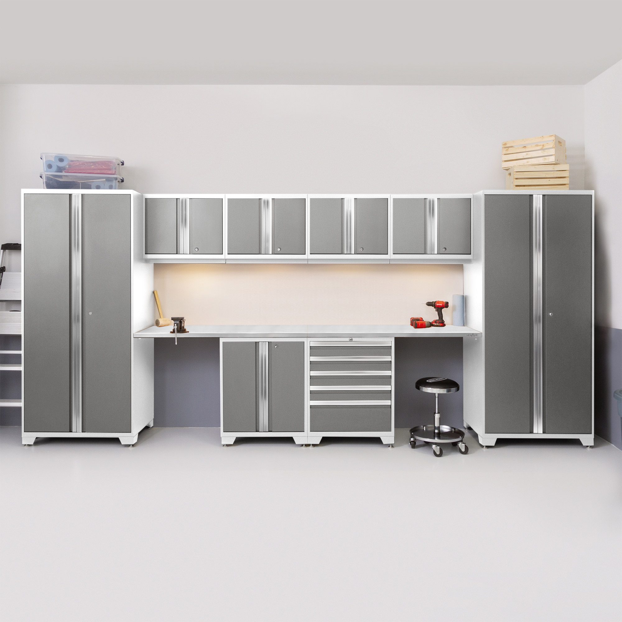 NewAge Products Pro 3.0 Series Storage Cabinet 10-piece Set