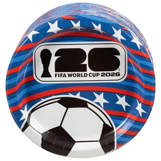 PIZAZZ WORLD CUP 10" PAPER PLATE 100 COUNT