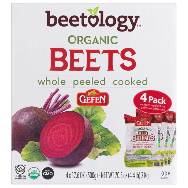 GEFEN ORG WHOLE PEELED BEETS 4/17.6 OZ