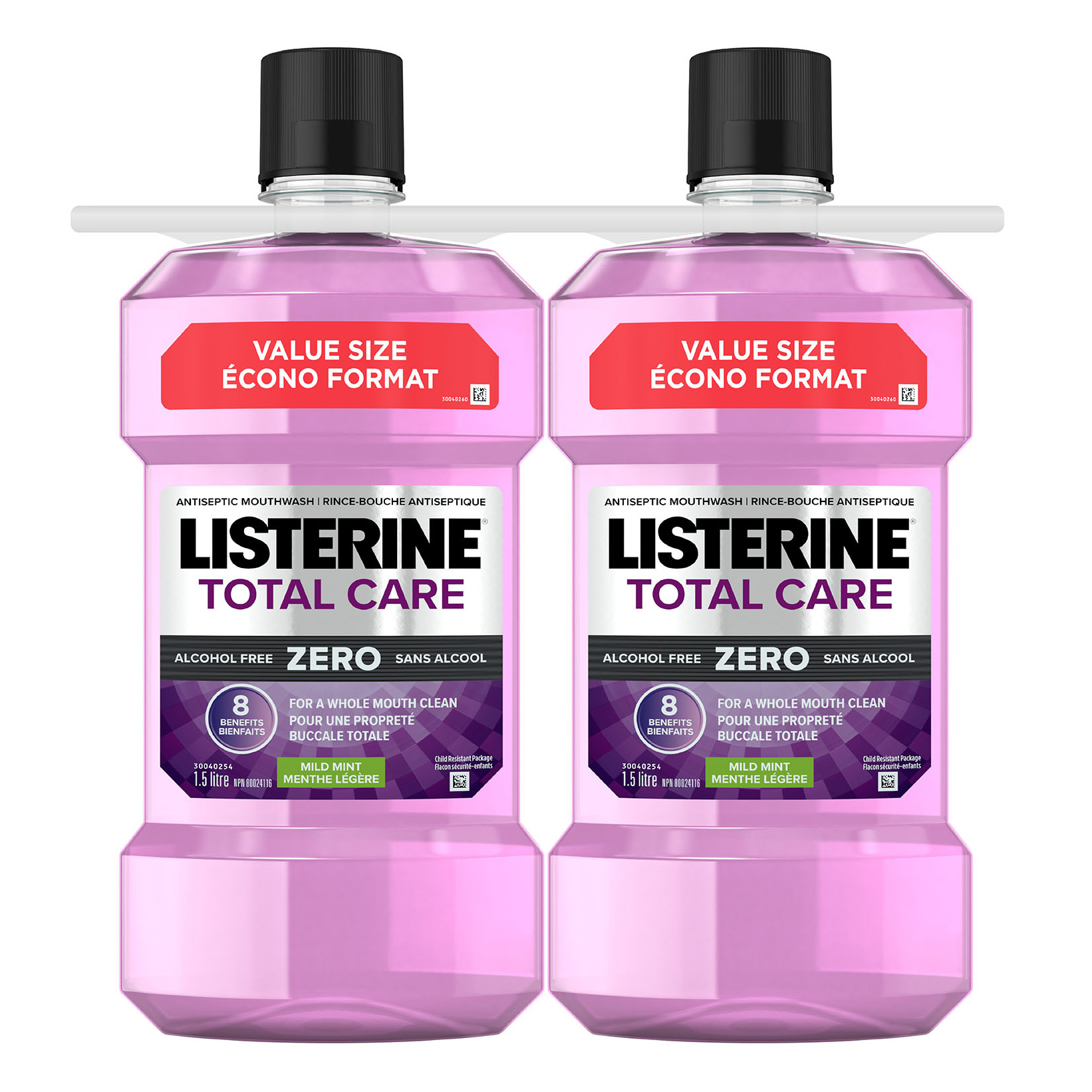 Listerine - Rince-bouche Total Care Zero, 2 × 1,5 L