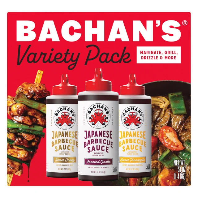 BACHAN'S JAPANESE BARBECUE SAUCE VARIETY PACK 51OZ