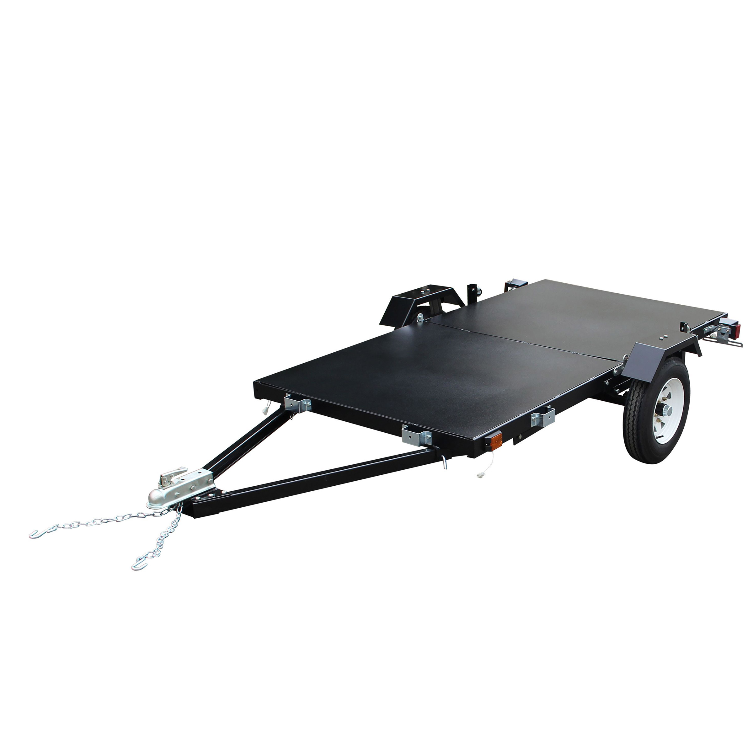 DK2 Black Steel Multi Purpose Folding Trailer,  4 ft. x 8 ft