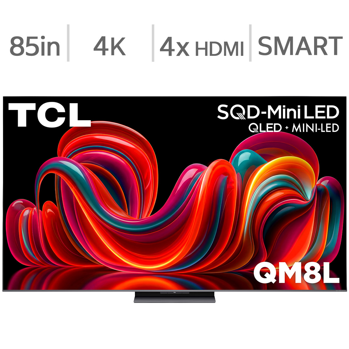 TCL 85" Class - QM8L Series - 4K UHD SQD-Mini LED TV