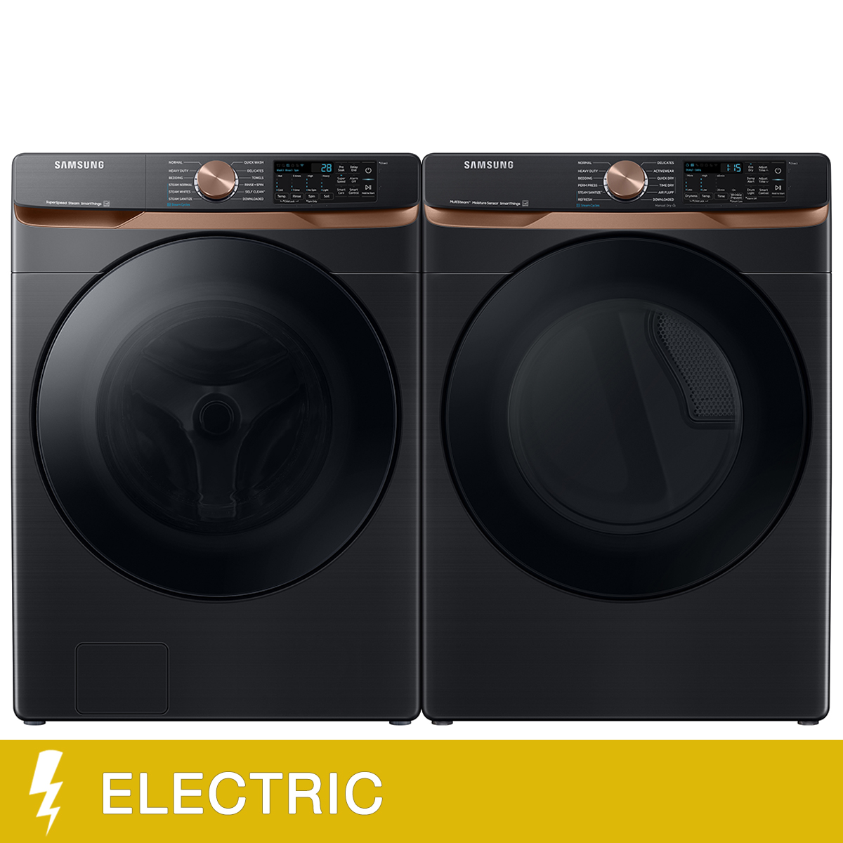 Samsung Laundry Bundle Front Load 5.8 cu. ft. Washer and 7.5 cu. ft Electric Dryer