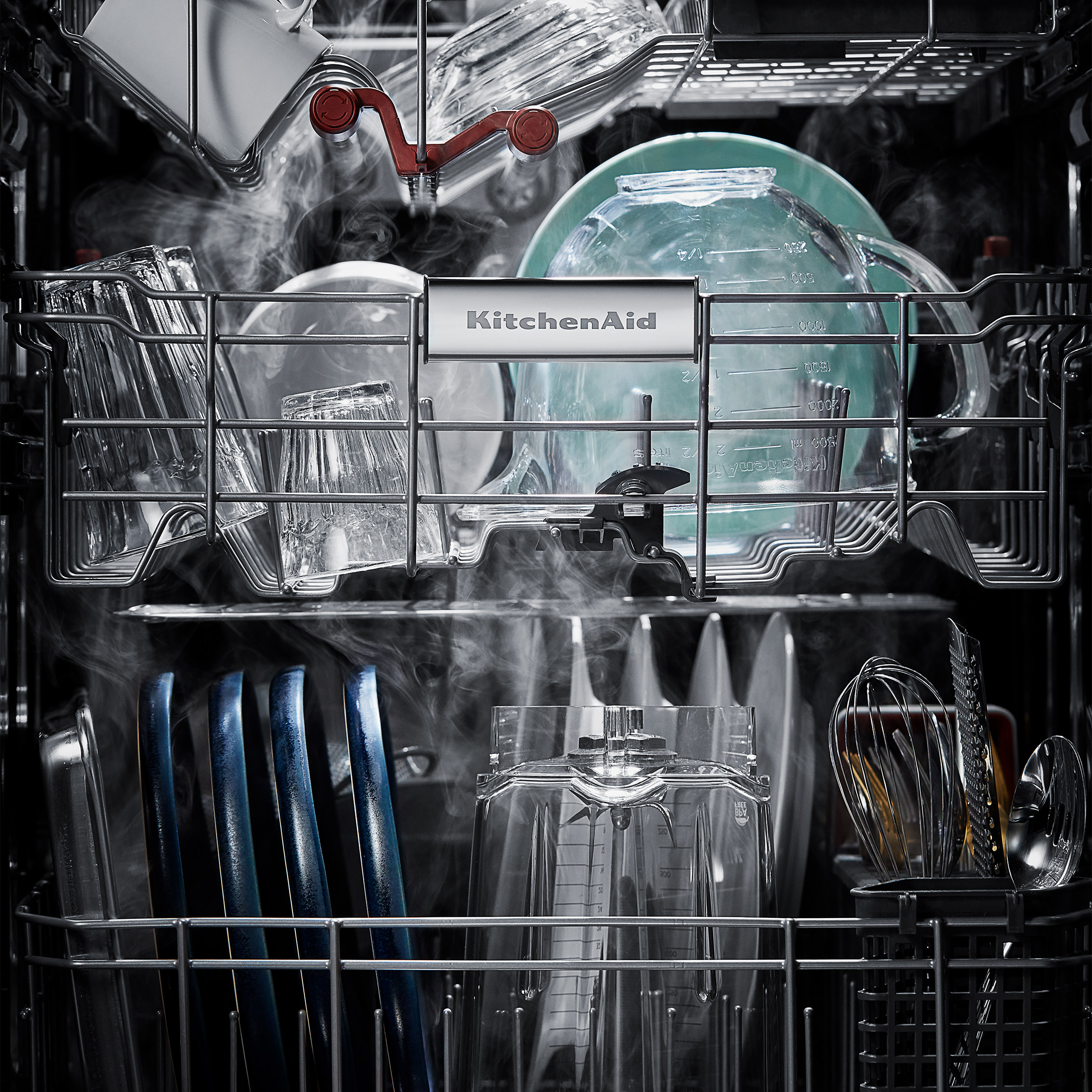 KitchenAid Hidden Control 44 dBA Dishwasher with PrintShield
