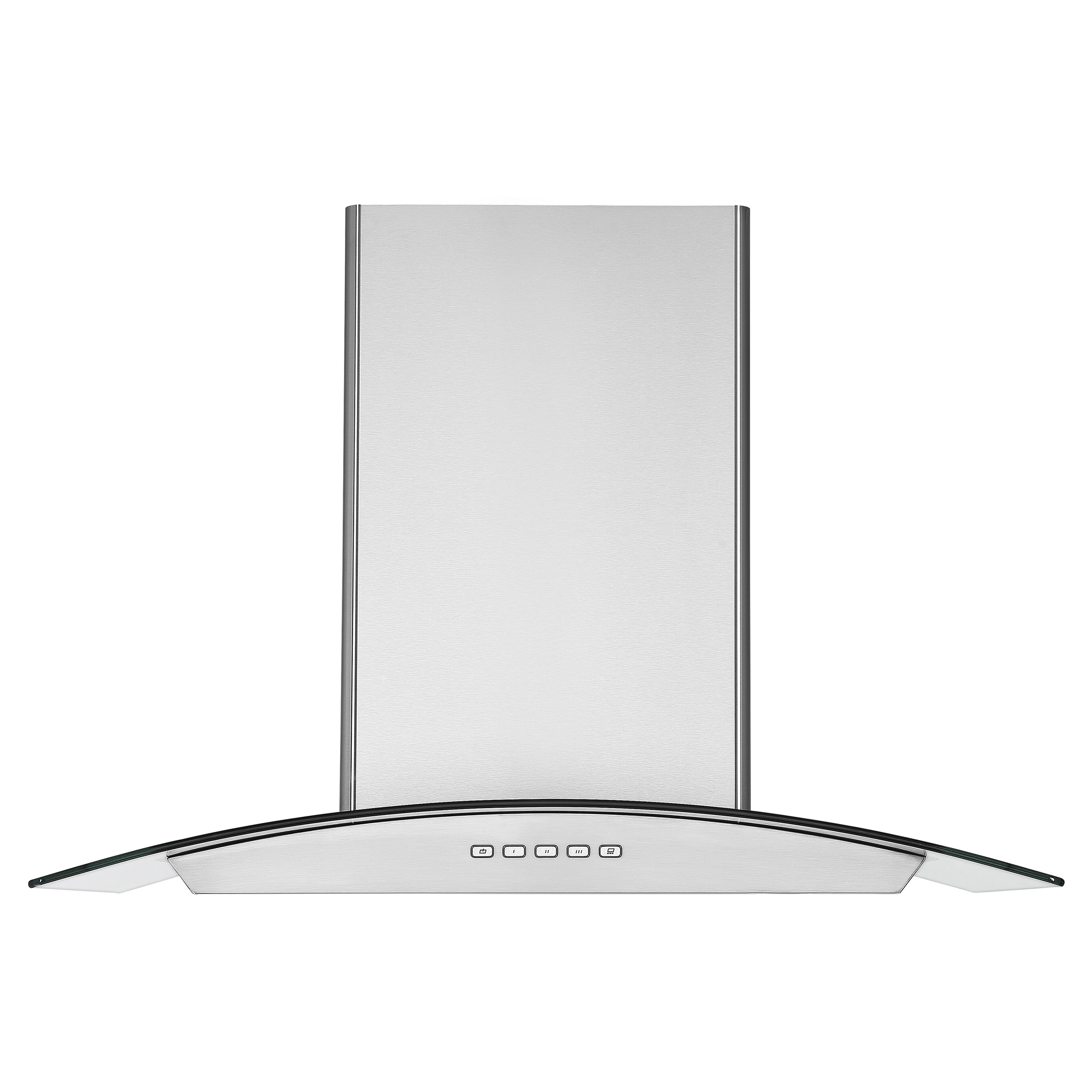 Ancona 30 in. Convertible Wall-Mounted Glass Canopy Range Hood in Stainless Steel - 440 Max CFM
