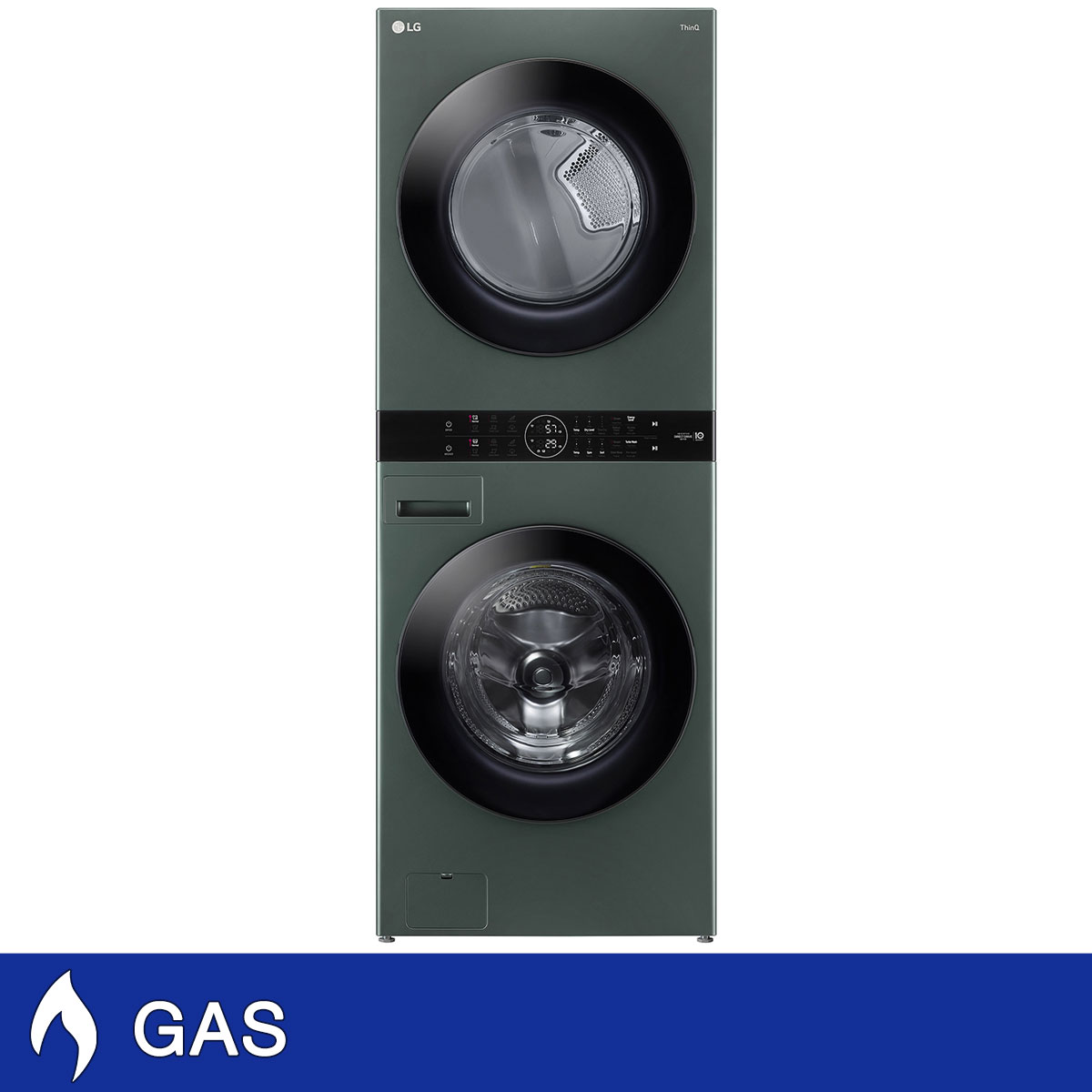 LG WashTower Single Unit GAS with Center Control 4.5 cu. ft. Front Load Washer and 7.4 cu. ft. Dryer