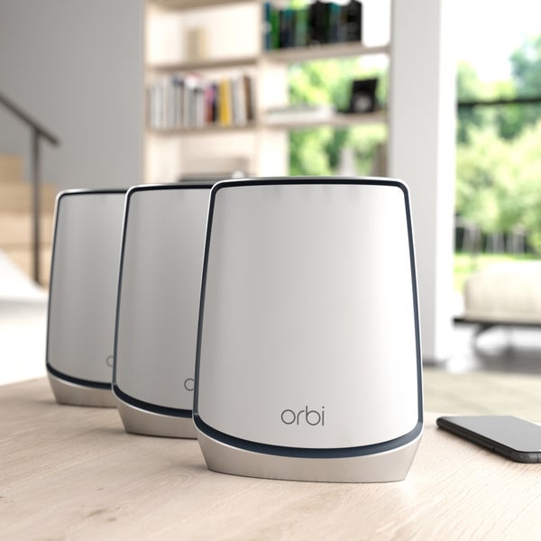 NETGEAR – Orbi RBK843S AX6000 Wi-Fi 6 Mesh System, One Year NETGEAR – Orbi RBK843S AX6000 Wi-Fi 6 Mesh System, One Year