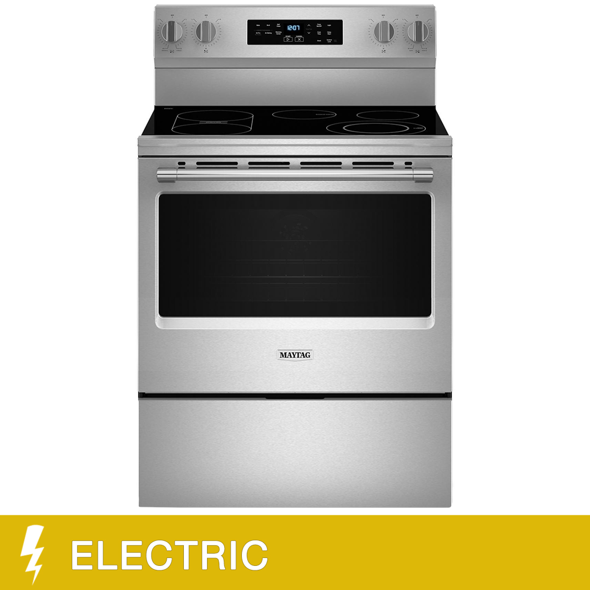 Maytag 30 in. 5.3 cu ft. Stainless Steel Electric Range with Convection