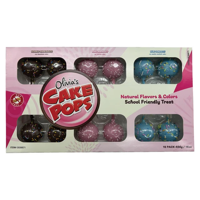 OLIVIA'S CAKE POP VARIETY 12 COUNT 16 OUNCES