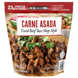 ON THE STREET FOODS TACO STYLE CARNE ASADA 28 OZ