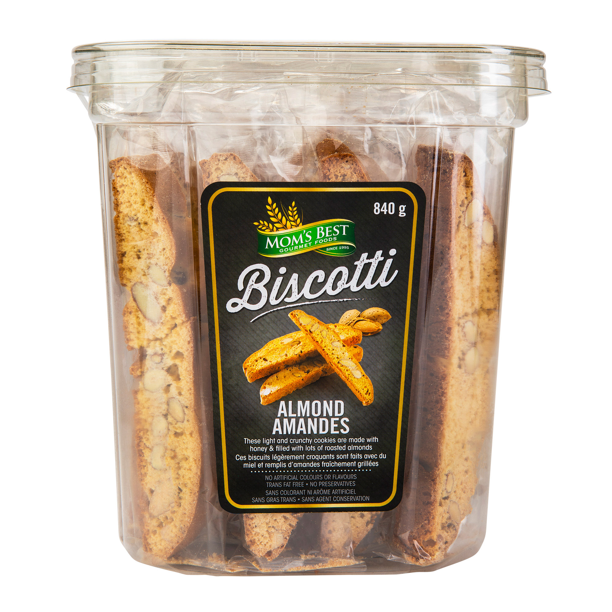 Mom’s Best Gourmet Foods, Almond Biscotti, 840 g