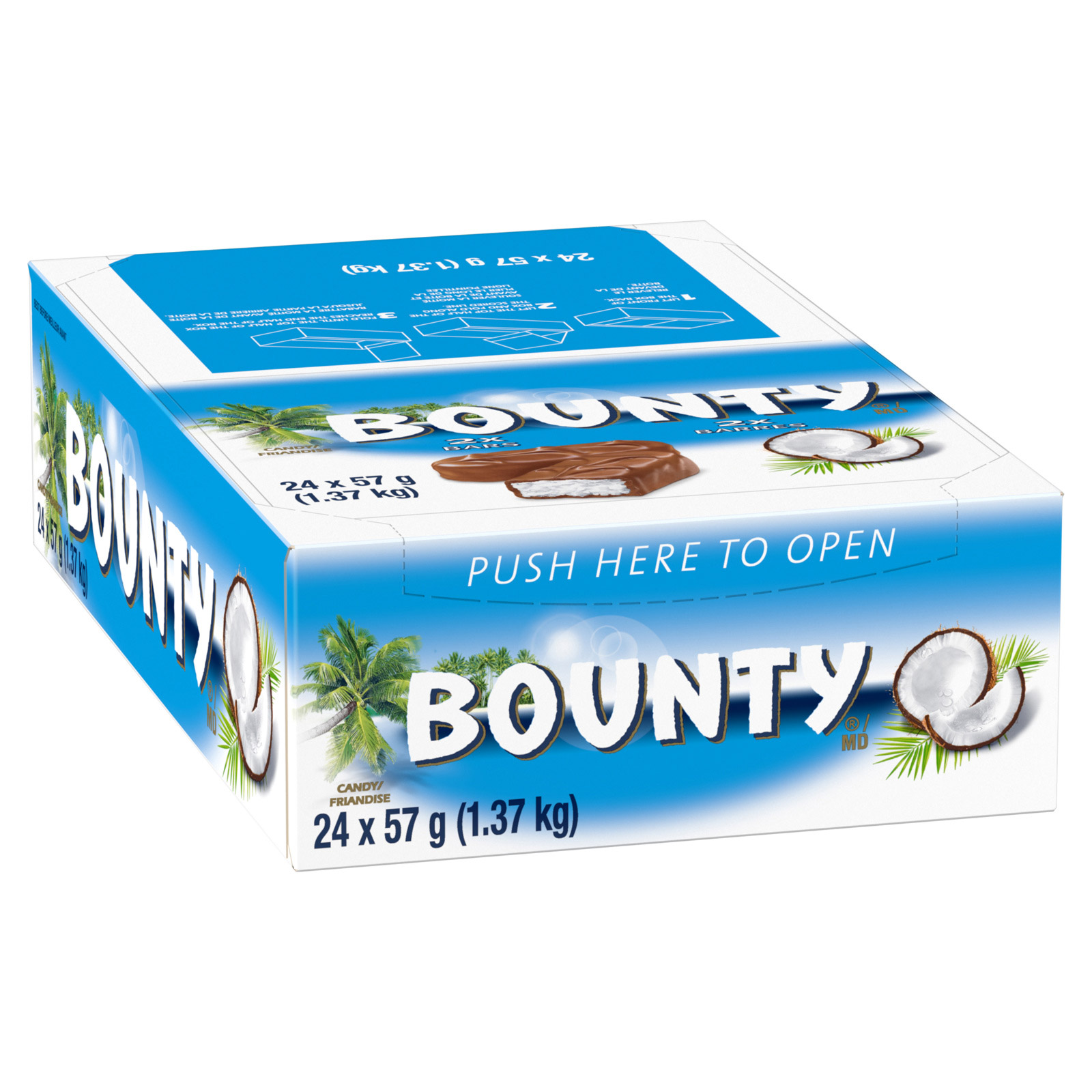 Bounty Candy Bars, 24 × 57 g