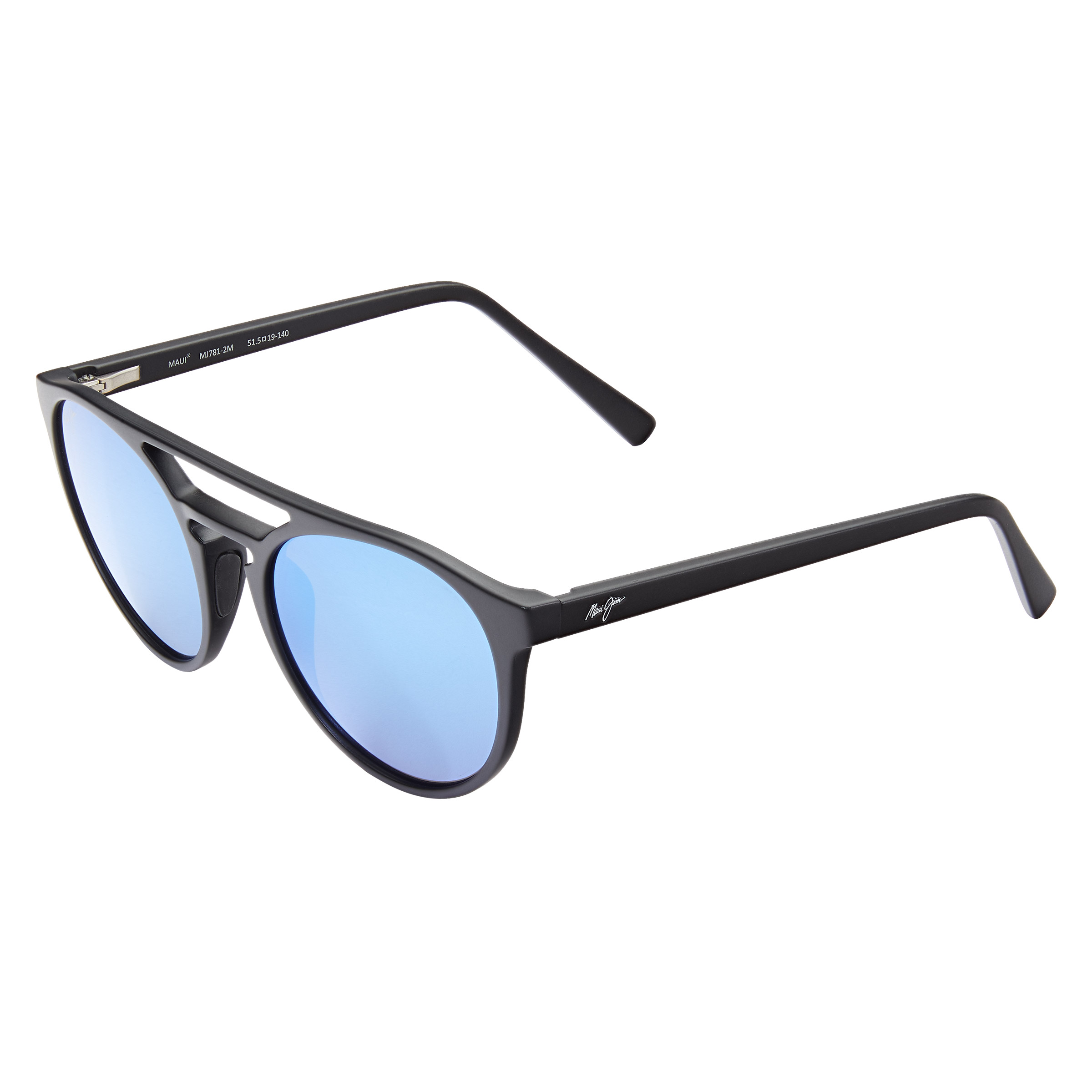 Maui Jim Ah Dang B781-2M Matte Black Blue Hawaii Polarized