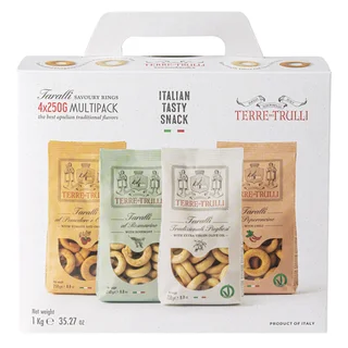 TARALLI ITALIAN SAVOURY RINGS MULTIPACK 4/8.8 OZ