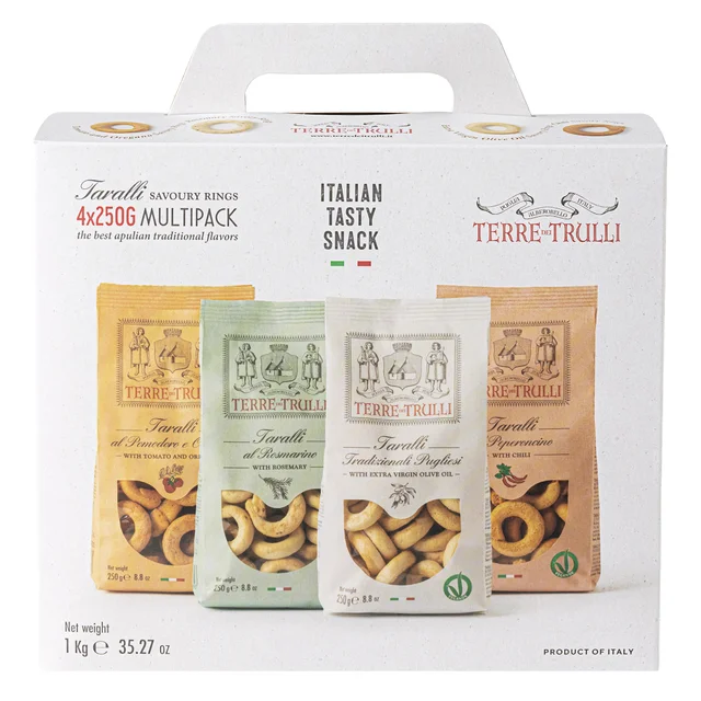 TARALLI ITALIAN SAVOURY RINGS 4/8.8 OZ (2.2 LB)