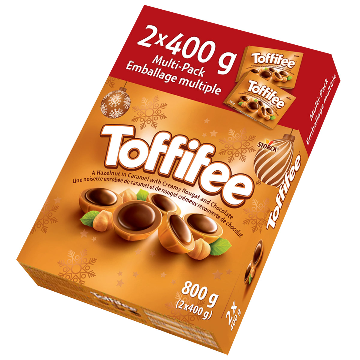 Toffifee Candy, 2 × 400 g