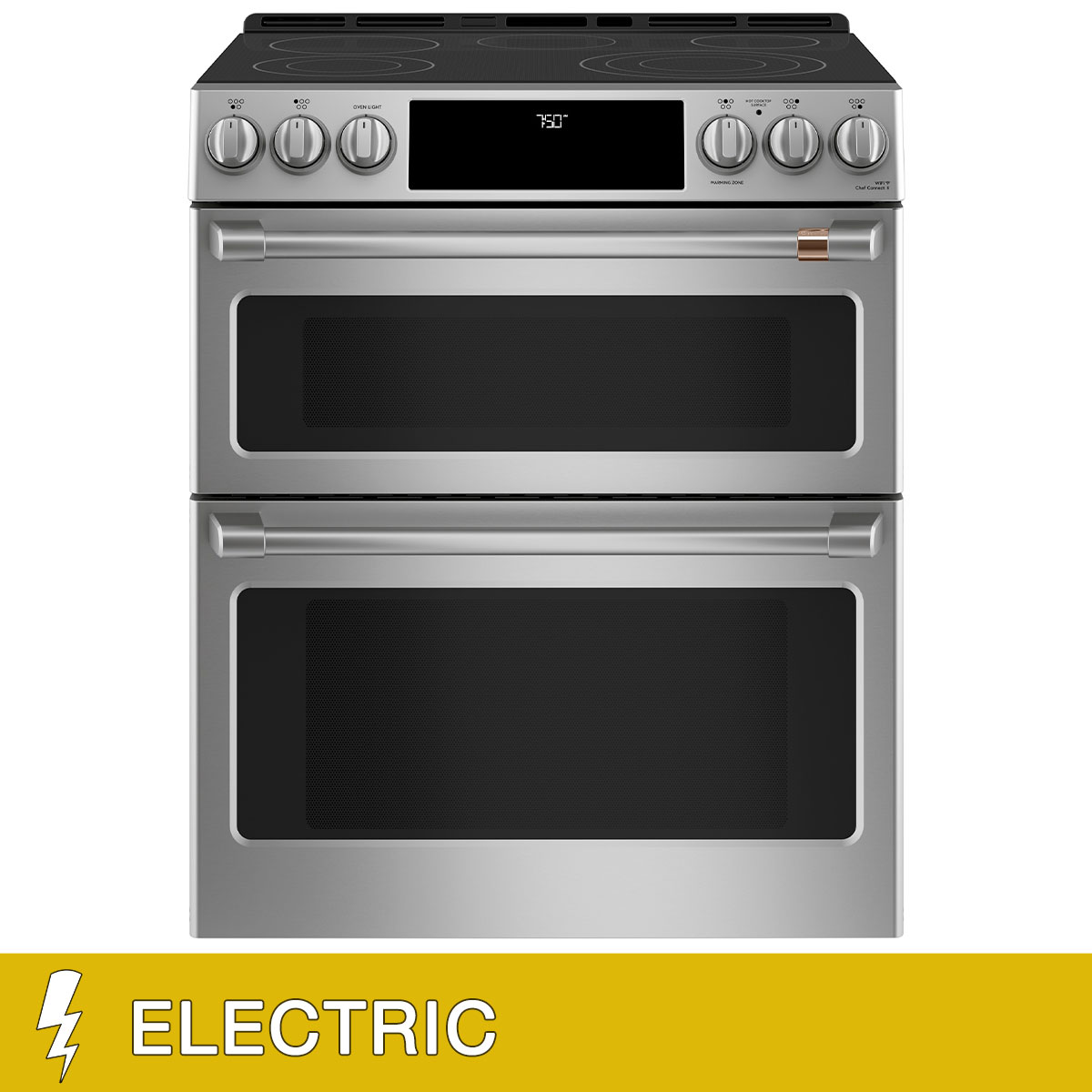 Café 30" 6.7 cu. ft. ELECTRIC Slide-in Double Oven Range with Convection  WiFi