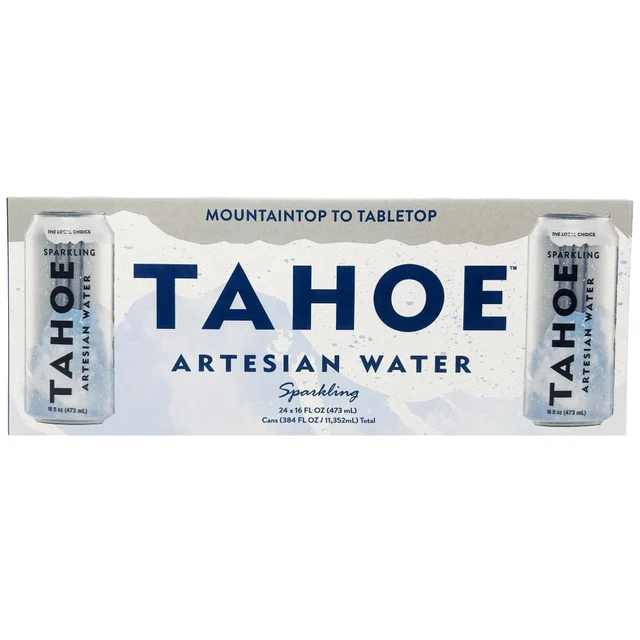 TAHOE ARTESIAN SPARKLING WATER 24 PACK 16 OUNCES EACH