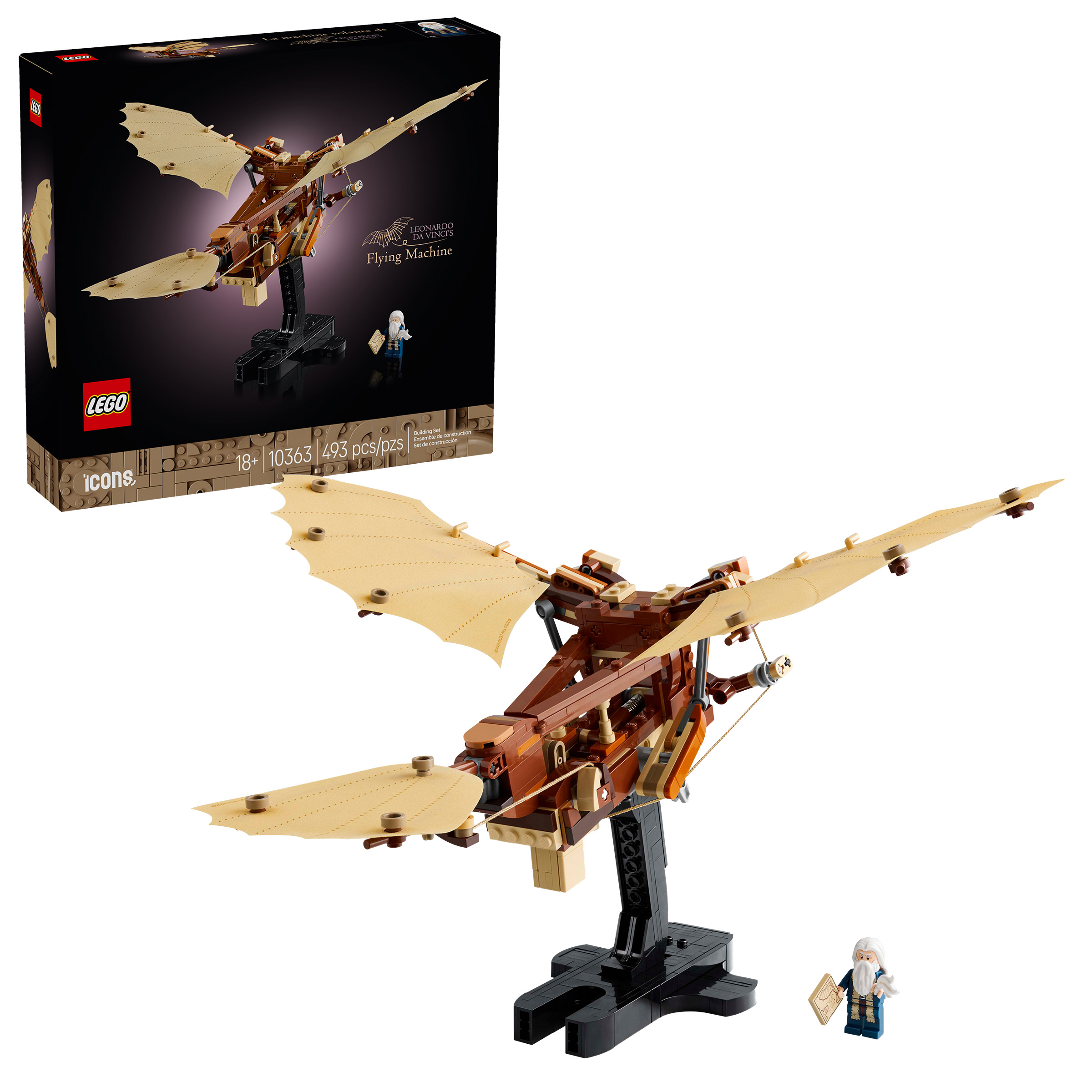 LEGO Icons Leonardo da Vinci's Flying Machine Ornithopter 10363