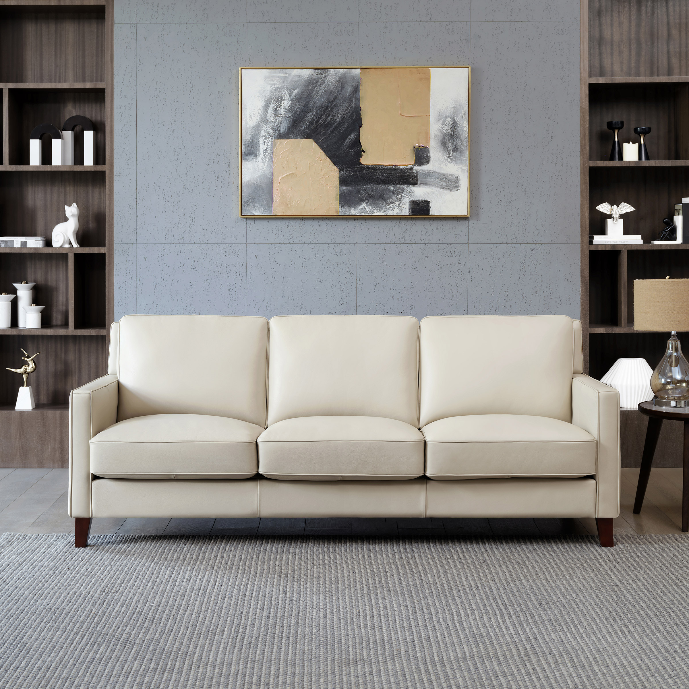 Prospera Home West Park Top-grain Leather Sofa