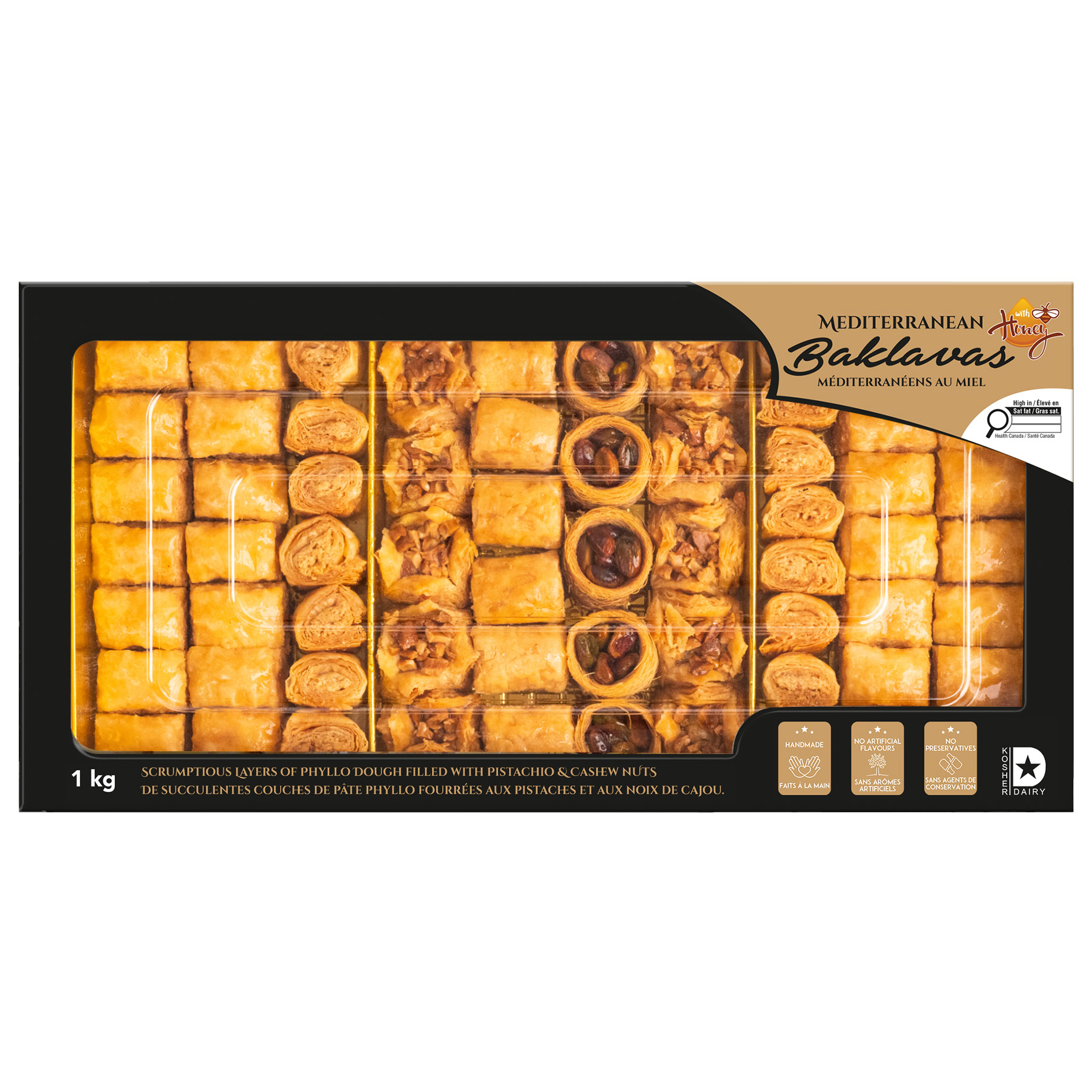 Mediterranean Baklavas with Honey, 1 kg