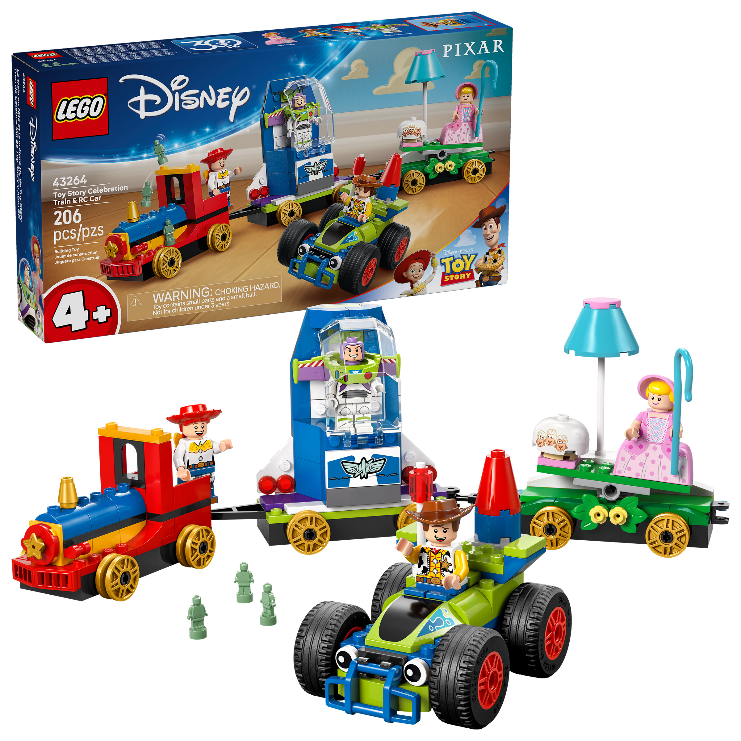 【おもちゃ屋】CORTIS 7セット LEGO Disney and Pixar's Toy Story Celebration Train & RC Car 43264