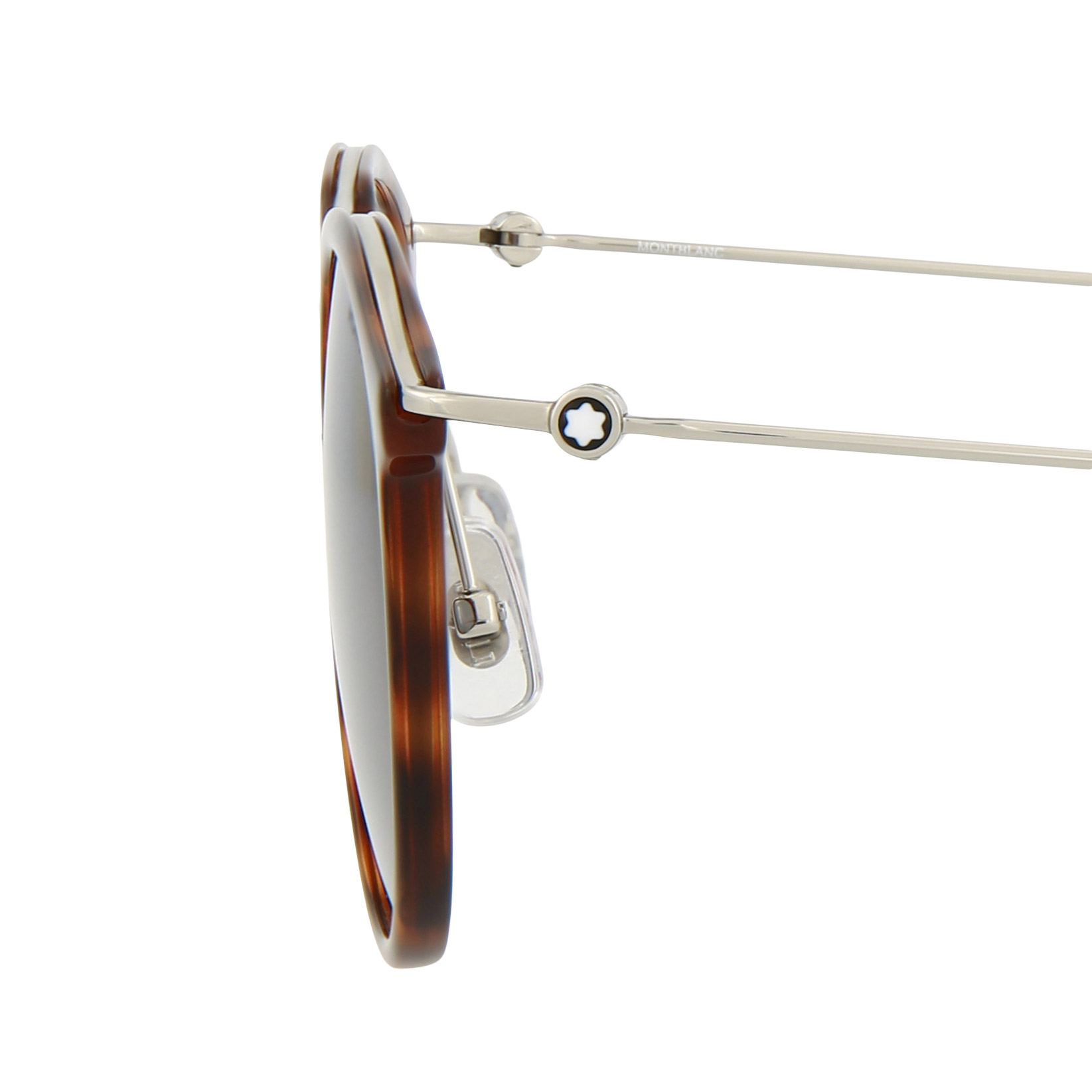 Montblanc MB0204S Havana Silver Grey Sunglasses | Costco display picture 1