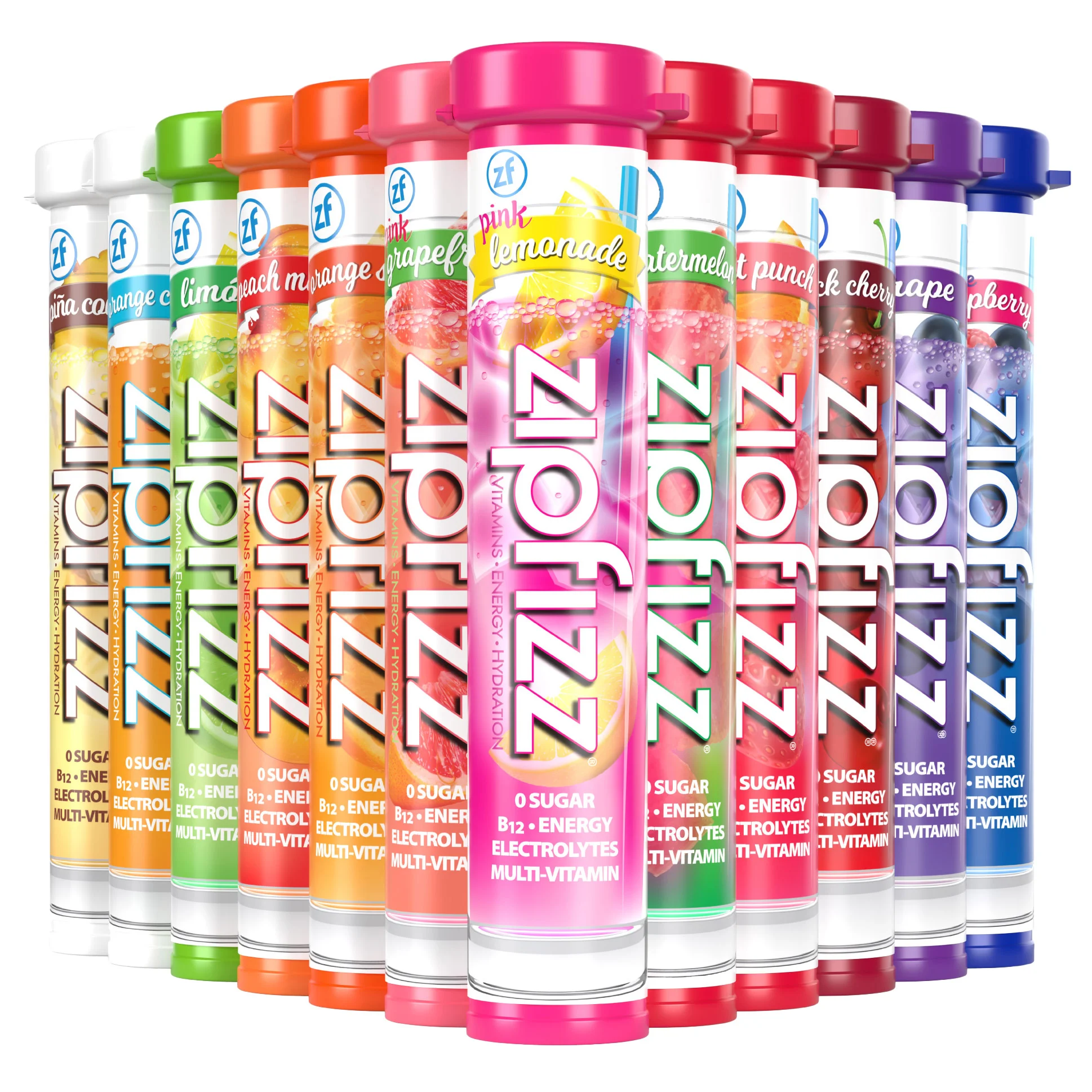 Zipfizz Multi-Vitamin Energy Hydration Drink Mix, 30 Tubes