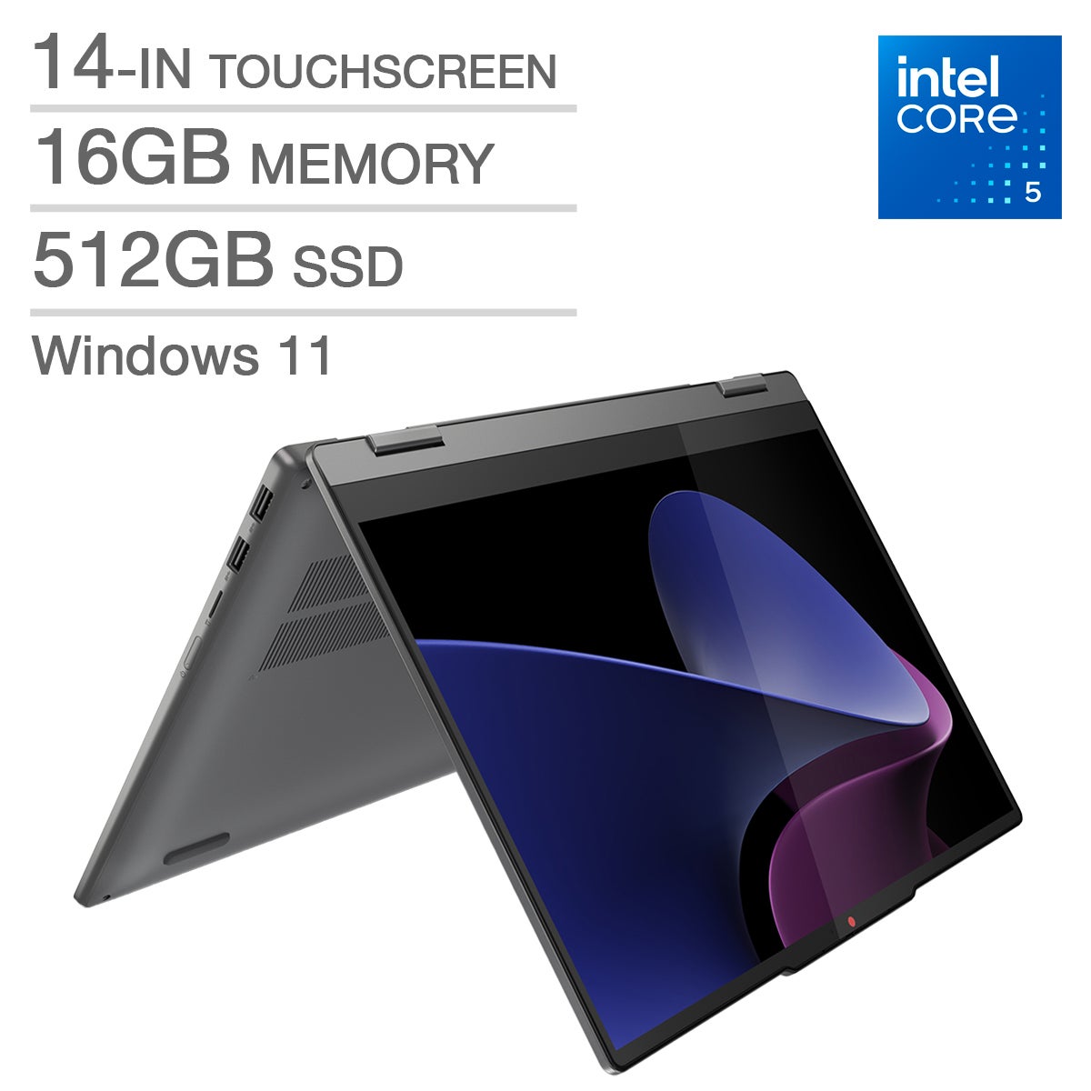 Lenovo IdeaPad 5i 2-in-1 14-in Touchscreen Laptop, Intel Lenovo IdeaPad 5i 2-in-1 14-in Touchscreen Laptop, Intel