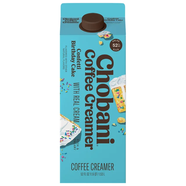 CHOBANI BIRTHDAY CAKE CREAMER 52 OUNCES