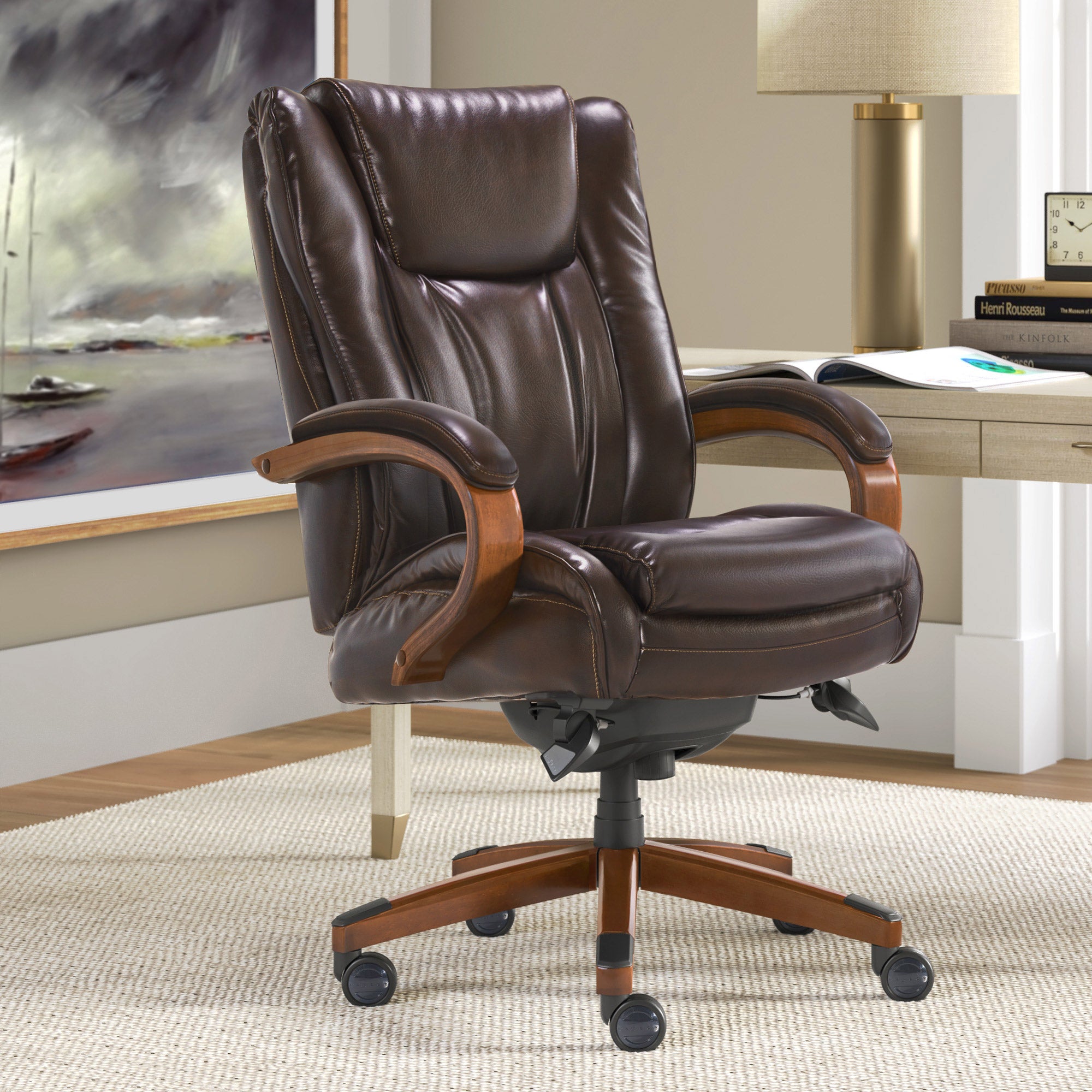 La-Z-Boy Big & Tall Executive Leather Office Chair | Costco