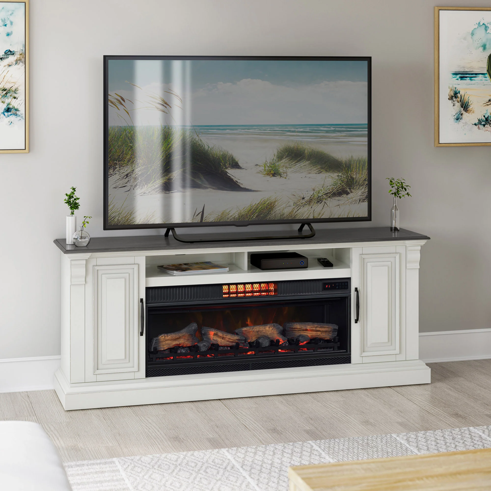 Tresanti Eloise Console with ClassicFlame CoolGlow 2-in-1 Electric